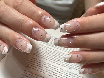 デューネイルスタジオ(dew nail studio)/ベビーピンク フレンチ