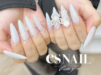 エスネイル 渋谷本店AT公園通り(es NAIL)の写真/芸能人御用達!!圧倒的技術・デザイン力で長さ出しネイルが楽しめます☆オーロラネイル/マグネットネイルOK