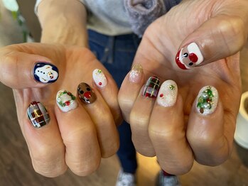 ガーデン ヘア&エステ&ネイル Garden/クリスマスデザイン 冬ネイル