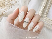 リネイル(RE:NaiL)/上品ホワイトネイル
