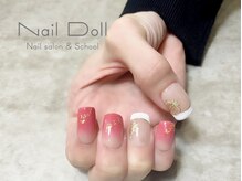 ネイルドール(Nail Doll)/卒業式に袴に合わせたネイルに