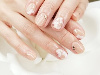 キープ ネイルサロン(KEEP)/上品フラワーネイル♪