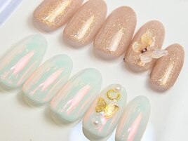 蝶々ネイル