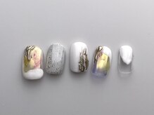 クレモアネイル 池袋西口店(CLEMORE NAIL)/ホワイトオーロラネイル