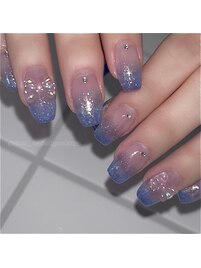ワンホンパープルネイル