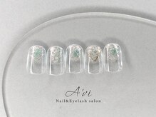 ネイルアンドアイラッシュ アヴィ(Nail and Eyelash A'vi)/ハンド定額デザイン　¥7600