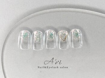 ネイルアンドアイラッシュ アヴィ(Nail and Eyelash A'vi)/ハンド定額デザイン ¥7600