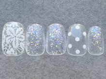 ネイルメゾン 天神店(NAIL MAISON)/ドットレースクリア夏￥4300