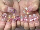 ボンボンドロップネイル