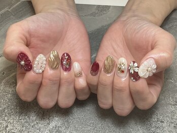 ミーネイル イオン八事店(mi nail)の写真/【イオン八事４F】最旬トレンドアートも豊富♪"大人かわいい"デザインならお任せください◎