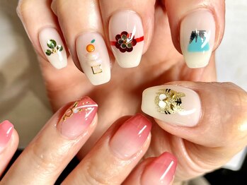 ボーホーネイルズコレクション(BOHO NAILS COLLECTION)/お正月ネイル※ご予約はお電話で