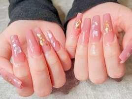 ★ピンクベージュネイル★