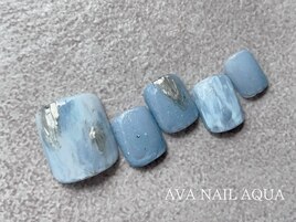 【ニュアンスフットネイル】