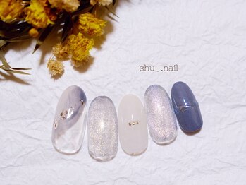 シュー(shu)の写真/シンプルでも個性的なオシャレに♪キレイな指先で回りと差をつけたい方・ネイル初心者にオススメ◎