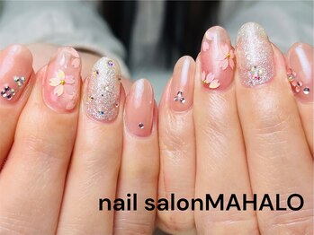 マハロ(MAHALO)/春♪桜ネイル