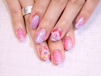 ラルネイル 大宮(Lull. nail)/*3D*ラメワンカラー*