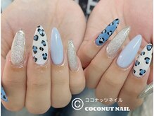 ココナッツネイル/豹柄ネイル