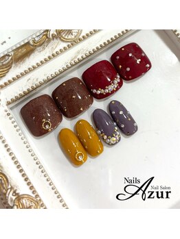 ネイルズアジュール イオン上越店(NailsAzur)/秋オプションストーンアート