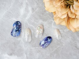 キラキラ結晶nail