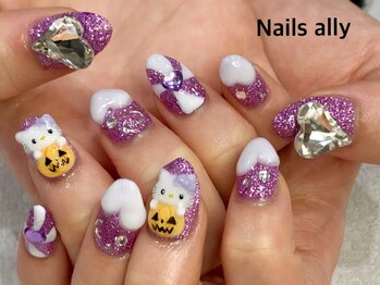 ネイルズアリー 立川店(Nails ally)/キャラクター×痛ネイル×ハート