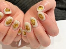 アイネイルズ 梅田店(I nails)/ブラウンミラーしずく¥9700