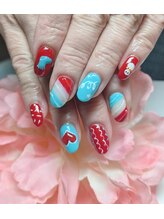 コーラル(CORAL)/オーダークリスマスネイル