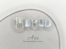 ネイルアンドアイラッシュ アヴィ(Nail and Eyelash A'vi)/フット定額デザイン　¥10400