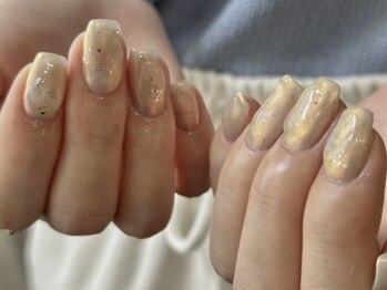 エティル(Etel atelier)/ちゅるんネイル/オーロラネイル