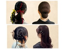 結婚式やパーティーのヘアセット、フルメイク承っております♪