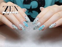 ゼン ネイル デザイン 池袋(ZEN NAIL DESIGN)/長さだしやり放題×つけ放題