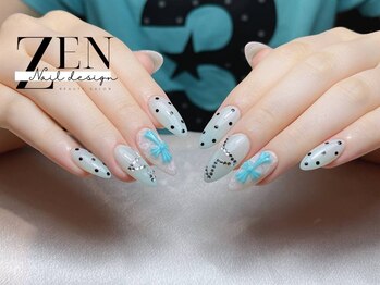 ゼン ネイル デザイン 池袋(ZEN NAIL DESIGN)/長さだしやり放題×つけ放題