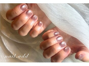 ネイルアド(nail.add)の写真/健康的な指先を目指す大人女性へ。爪を削らないラシェードジェルネイル☆