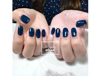 エリー(ellie)/ネイビーワンカラーネイル