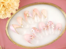 【バイカラー＆フラワー】7200円