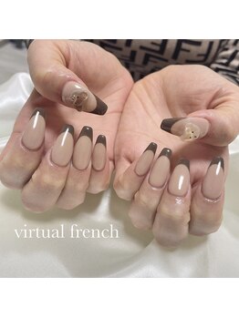 イフネイル(if nail)/◇ブラウンフレンチ◇