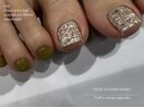 〔 定額ネイル 〕foot*ツィード*