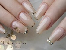 ノーラスリエン 銀座(NOLASLIEN)/東銀座ネイル ガラスフレンチ　