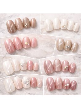 ティーエヌ 金山駅東口店の写真/派手なネイルはできないけど、手元は綺麗に見せたい…！そんな大人女性に選ばれるシンプルネイル♪