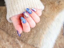 ソウ 難波店 nail salon Sou/ブルー×パープルnail