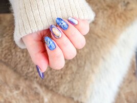 ブルー×パープルnail