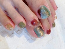 ネイルズ ララ(nails Lala)/秋にぴったりフットネイル。