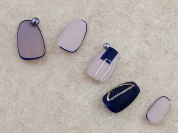 ネイルサロン ソウ 京橋店(Nail Salon Sou)/マット×幾何学