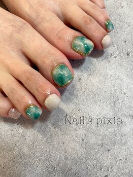 アンドエミニー エン ラボーテ(& EMINY 艶 la beaute)/アートフットネイル