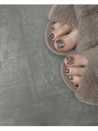 フットネイル×ニュアンス