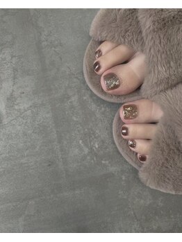 フットネイル×ニュアンス