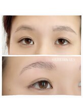 グリッターネイル(GLITTER NAILS)/上品眉毛