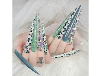 ゴテかわ(GOTE KAWA)/スーパーロング、ヒョウ柄