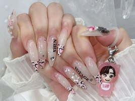 道枝駿佑くん レオパードネイル