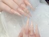 【10本長さ出しチップ】ちゅるんワンカラー（L）