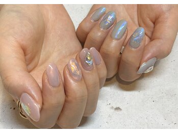 ネイル アバンス 西梅田店(Nail AVANCE.)/オーロラネイル　水滴